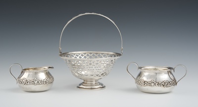 A Sterling Silver Basket by