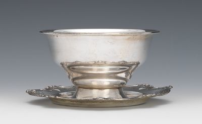 A Sterling Silver Bowl on Foot by