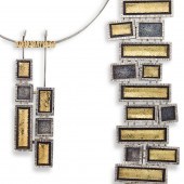 A STERLING SILVER BRACELET AND