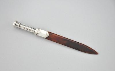 A Sterling Silver Calendar Handle