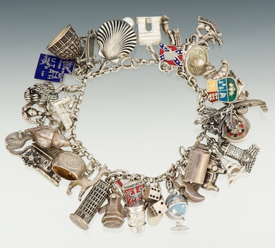 A Sterling Silver Charm Bracelet