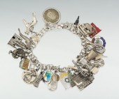 A Sterling Silver Charm Bracel