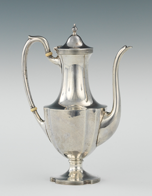 A Sterling Silver Coffee Pot by