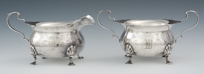 A Sterling Silver Cream and Sugar