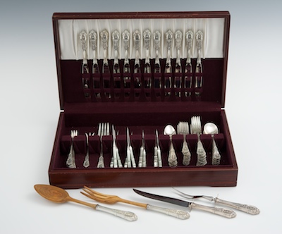 A Sterling Silver Dinner Service