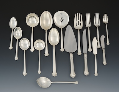 A Sterling Silver Dinner Service