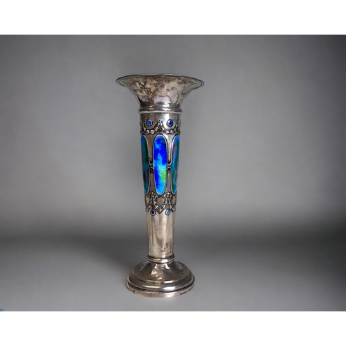 A STERLING SILVER & ENAMEL ART