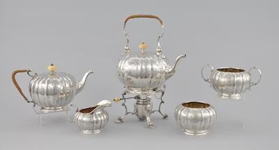 A Sterling Silver Five Piece Tea