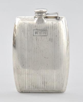 A Sterling Silver Flask Marked by