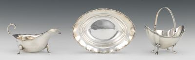 A Sterling Silver Footed Basket