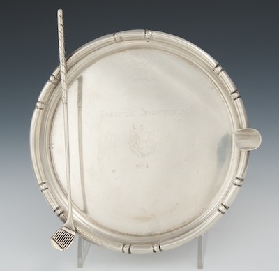 A Sterling Silver Golf Ash Tray