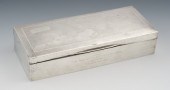 A Sterling Silver Humidor Box