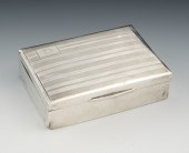 A Sterling Silver Humidor Box
