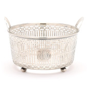 A STERLING SILVER ICE BASKET B
