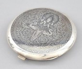 A Sterling Silver Niello Siame