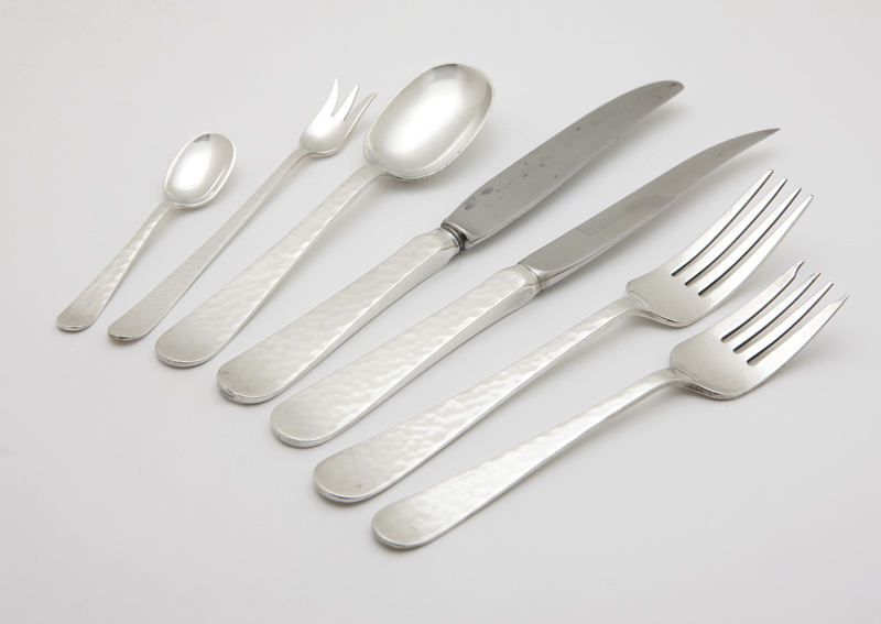 A sterling silver partial