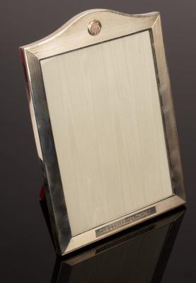 A sterling silver photograph frame,