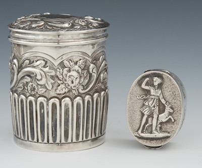 A Sterling Silver Repousse Vanity