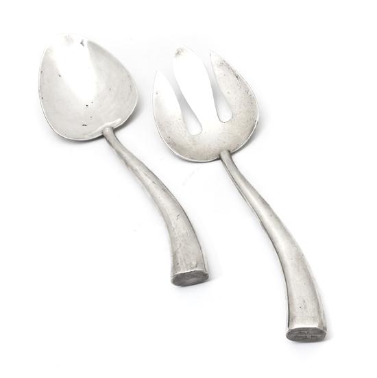 A Sterling Silver Salad Set