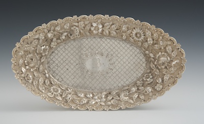 A Sterling Silver Serving Dish Boat
