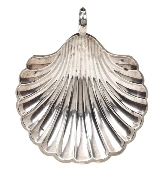 A Sterling Silver Shell Shaped Dish