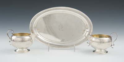 A Sterling Silver Sugar and Creamer