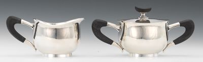 A Sterling Silver Sugar and Creamer