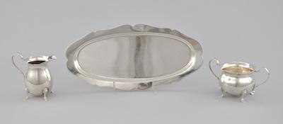 A Sterling Silver Sugar, Creamer