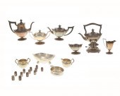 A STERLING SILVER TEA AND COFF