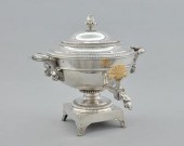 A Sterling Silver Tea Urn, Pau