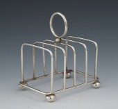 A Sterling Silver Toast Rack b