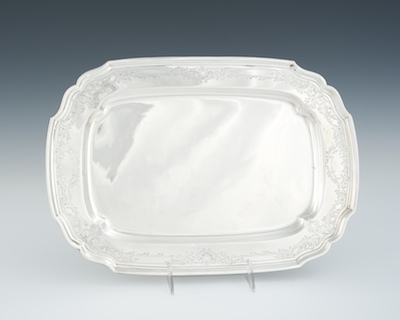 A Sterling Silver Tray by Frank