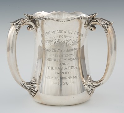 A Sterling Silver Trophy Golf