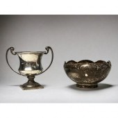 A sterling silver trophy, toge