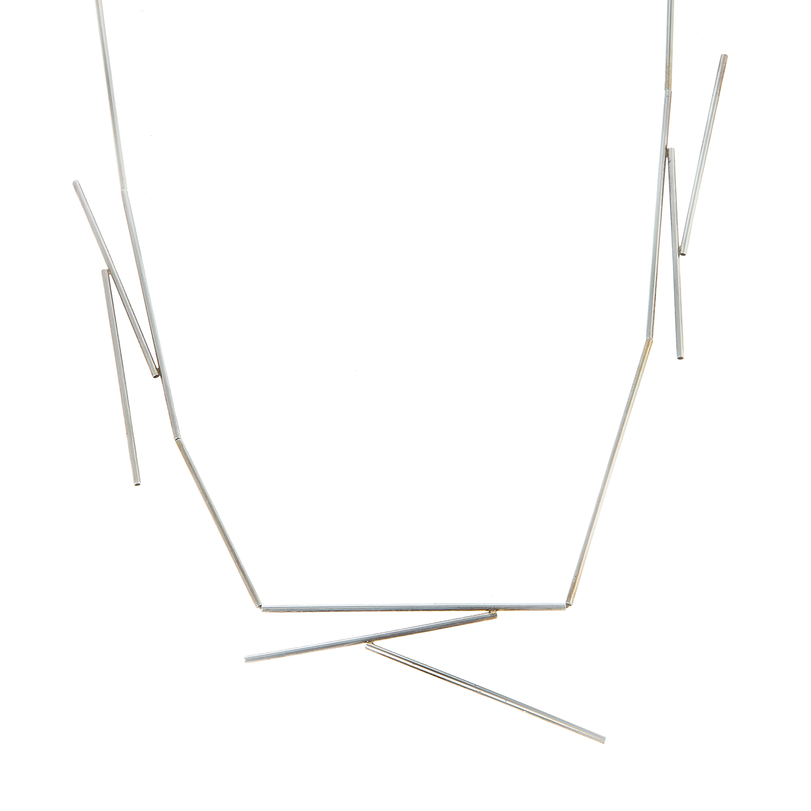 A STERLING SILVER TUBULAR