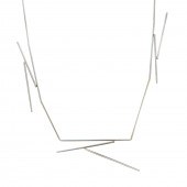 A STERLING SILVER TUBULAR NECK