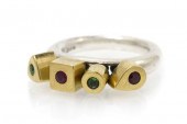A Sterling Silver Yellow Gold