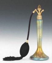 A Steuben Aurene Atomizer Gold
