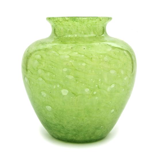 * A Steuben Cluthra Vase of bulbous