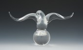 A Steuben Crystal Eagle A heav