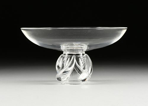 A STEUBEN CRYSTAL "SWIRL" BOWL,