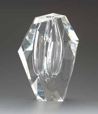 A Steuben Cut Glass Vase with