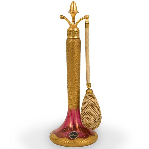 A STEUBEN DEVILBISS GOLD PERFUME