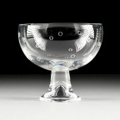 A STEUBEN FLOATING BUBBLES GLA