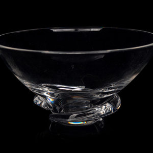A Steuben Glass Bowl Height 3 3/4 x