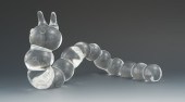 A Steuben Glass Caterpillar Or