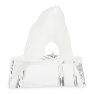 A Steuben Glass Ice Hunter