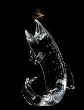 A STEUBEN GLASS MODEL OF A TRO