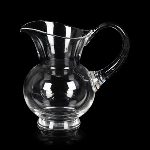 A Steuben Glass Pitcher Height 8