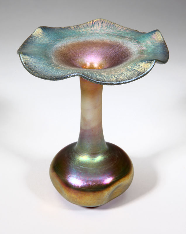 A Steuben iridescent art glass